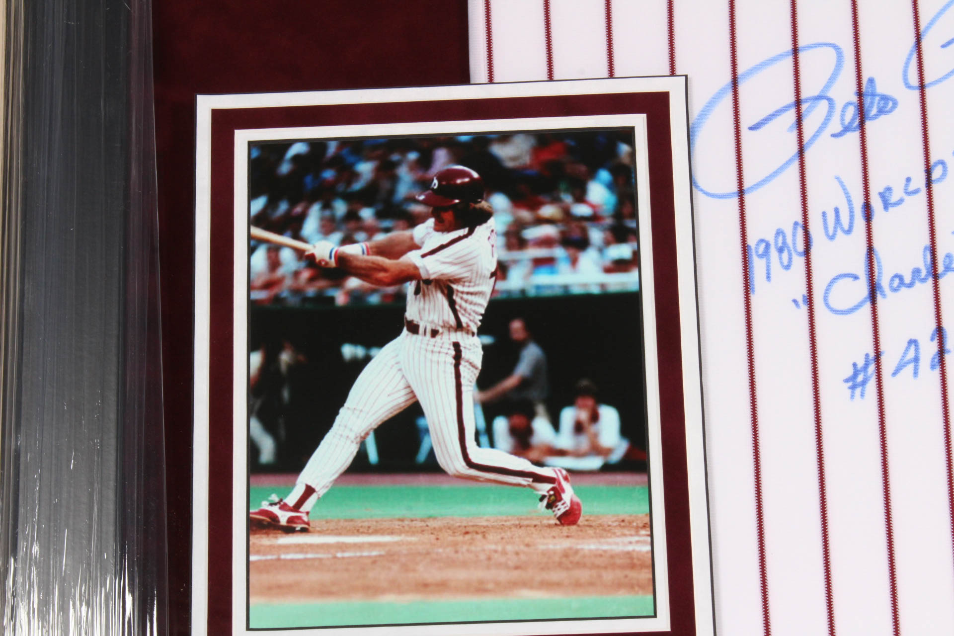 Signed Pete Rose Limited Edition Philly 1980 World Series Champions Jersey