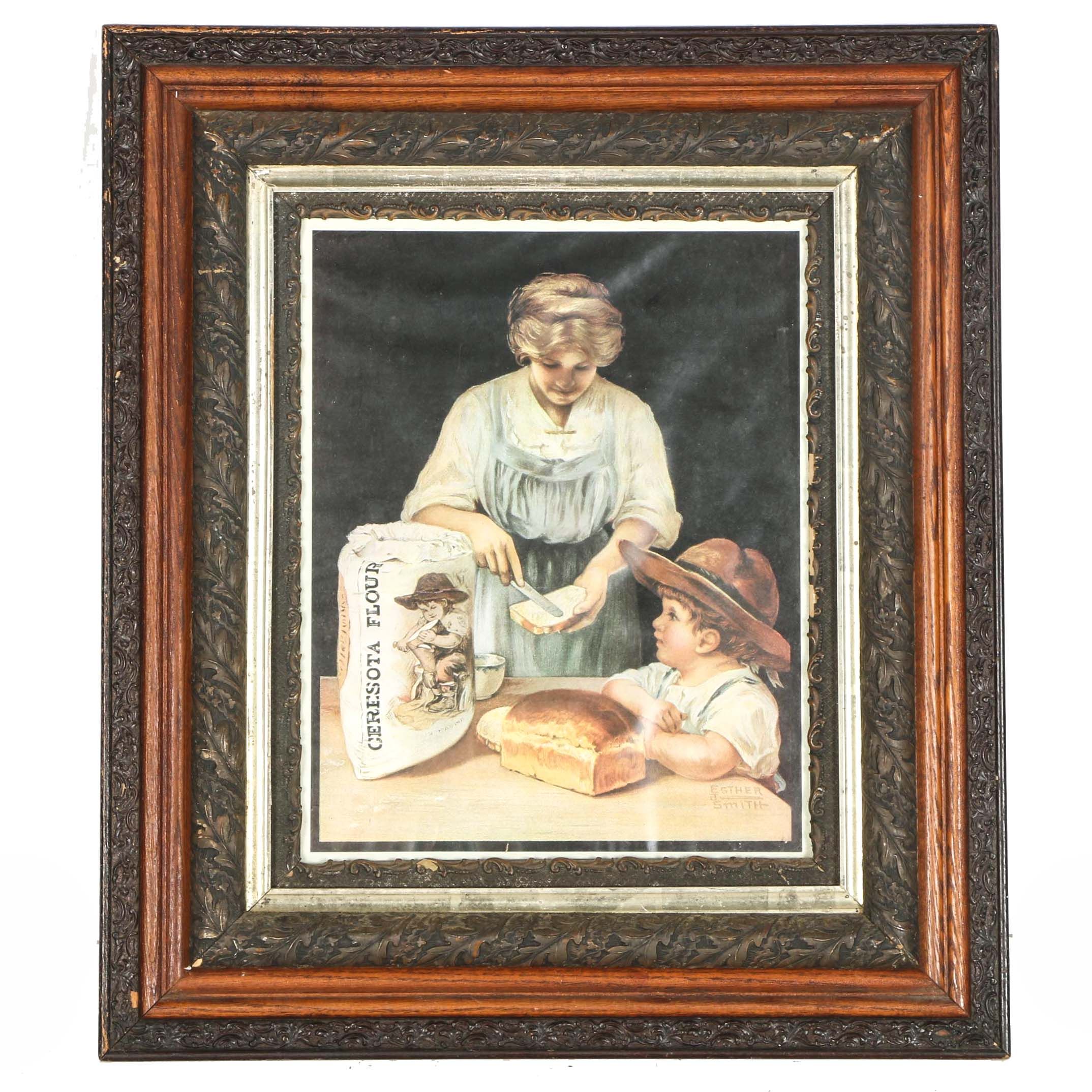 Offset Lithograph Ceresota Flour Advertisement After Esther J. Smith