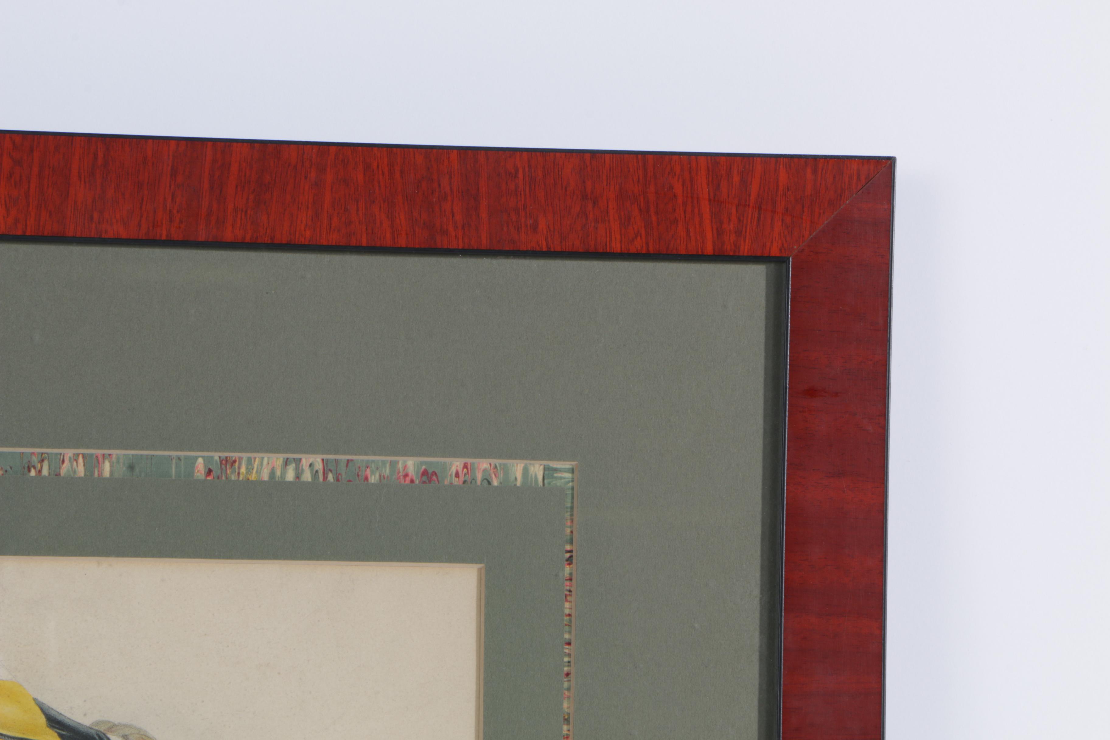 J. Wolf and H.C. Richter Hand Colored Lithograph on Paper