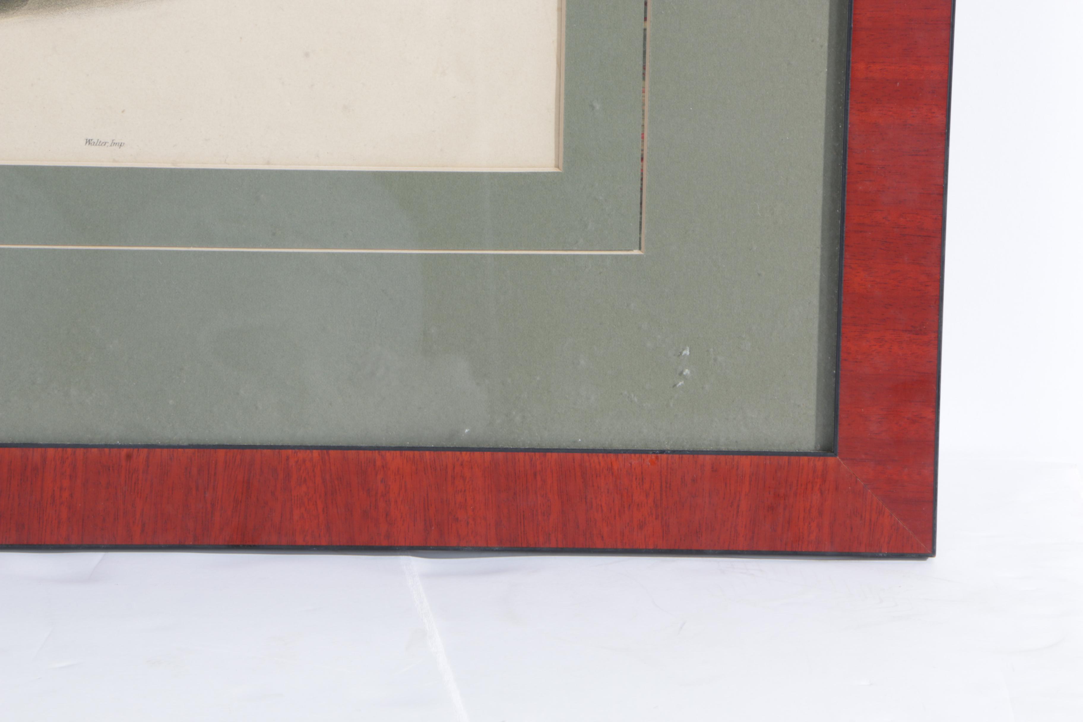 J. Wolf and H.C. Richter Hand Colored Lithograph on Paper