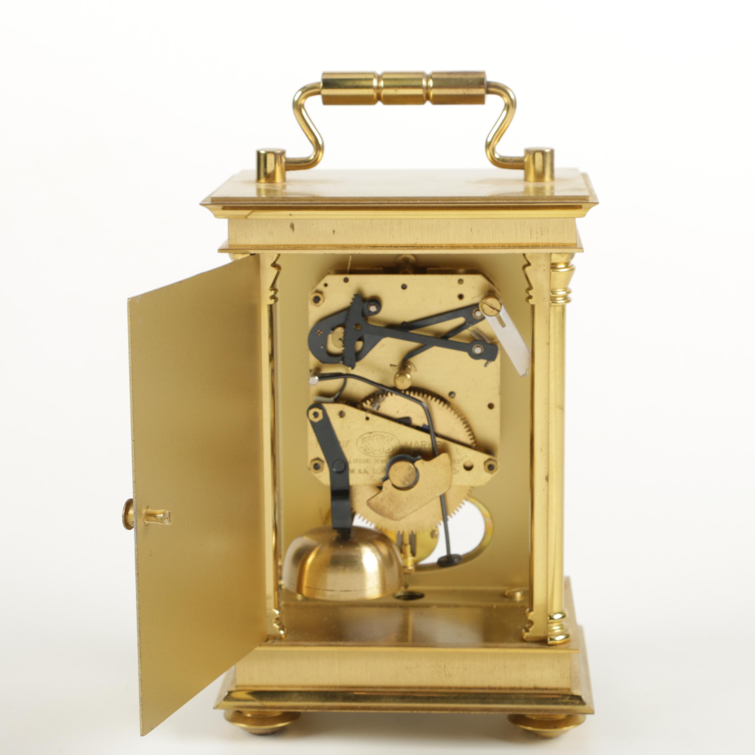 W. & A. Schmid-Schlenker Jr. Brass Carriage Clock