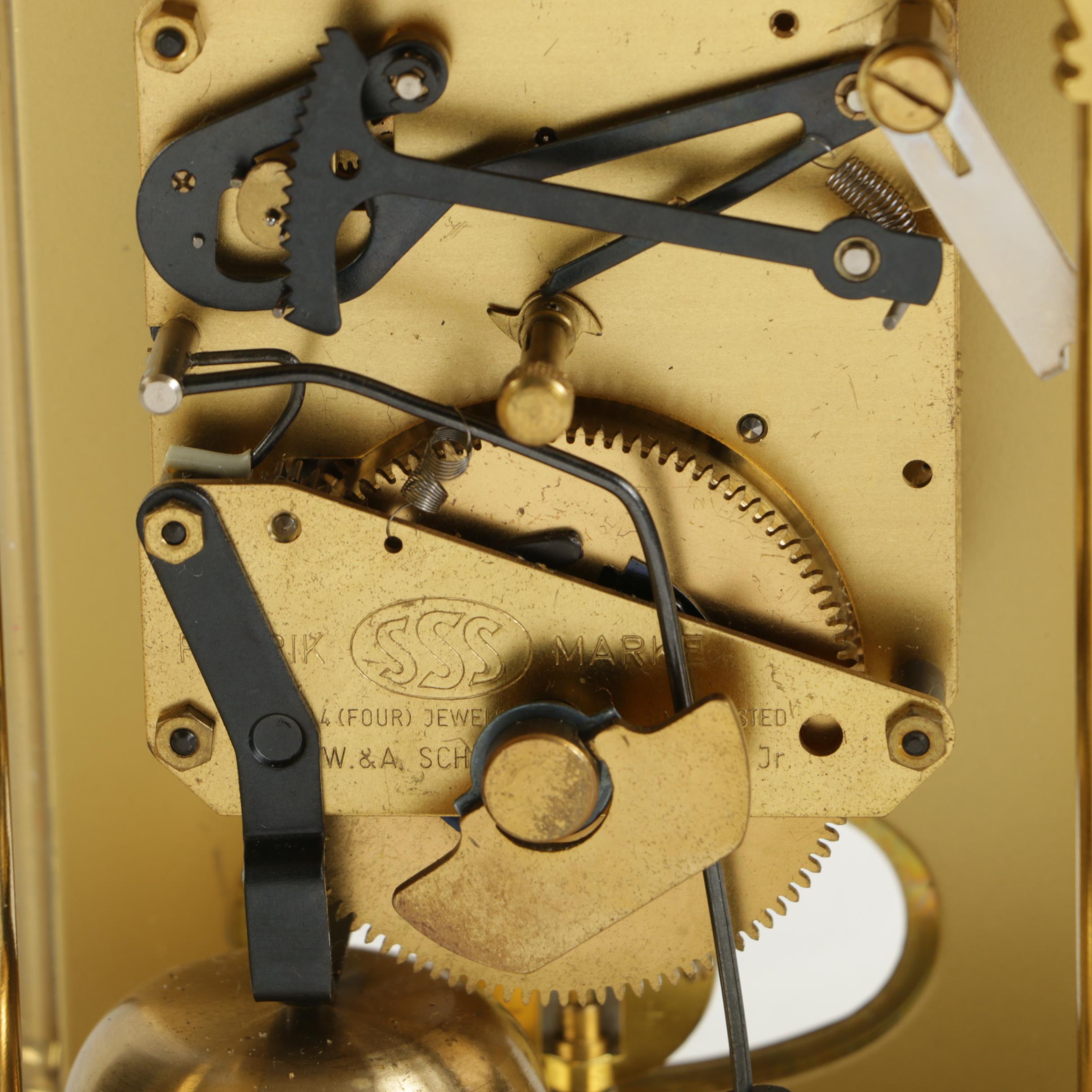 W. & A. Schmid-Schlenker Jr. Brass Carriage Clock