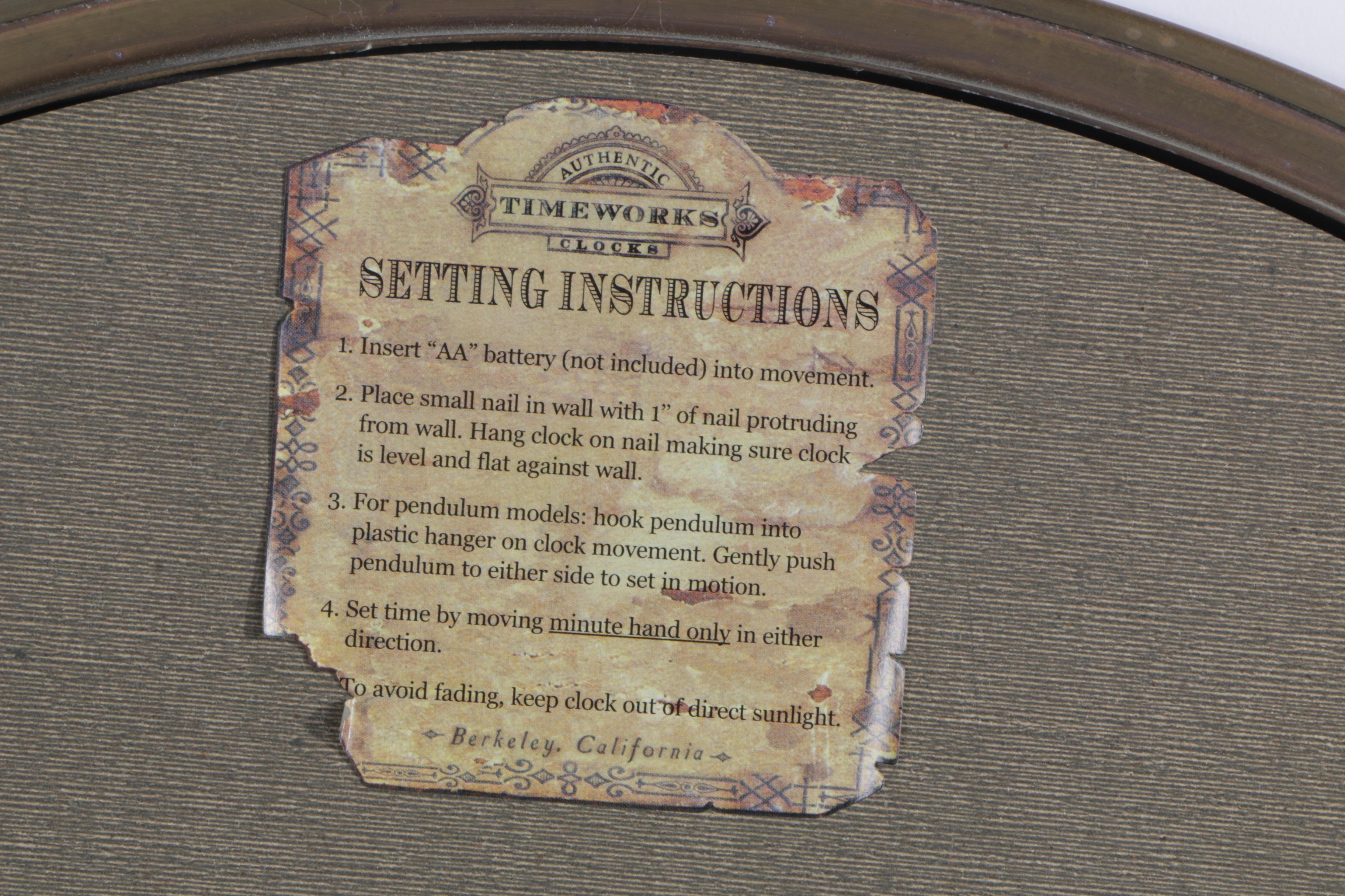 Timeworks Battery-Powered Wall Clock