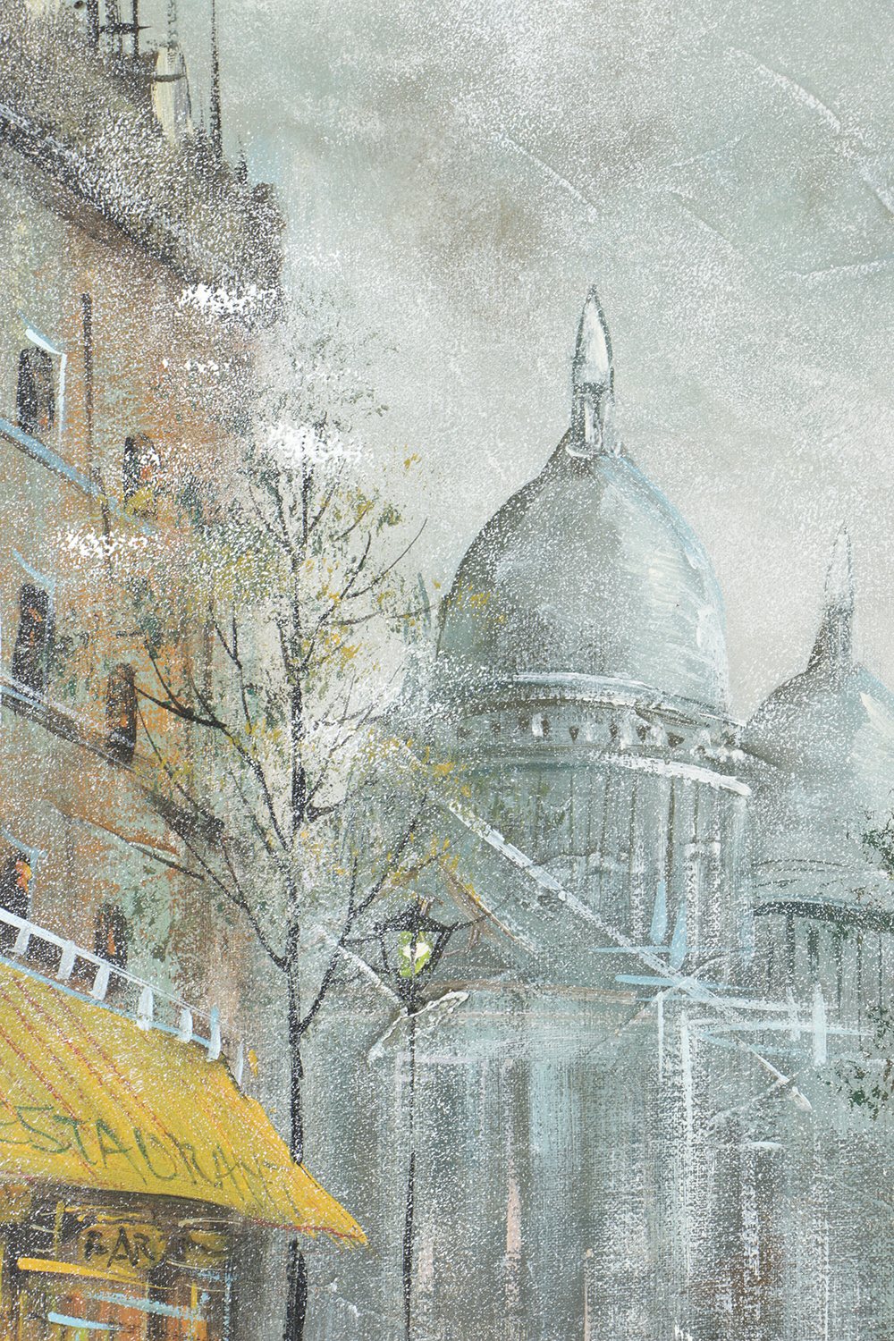 N. Vangeen Oil Painting on Canvas Parisian Street Scene