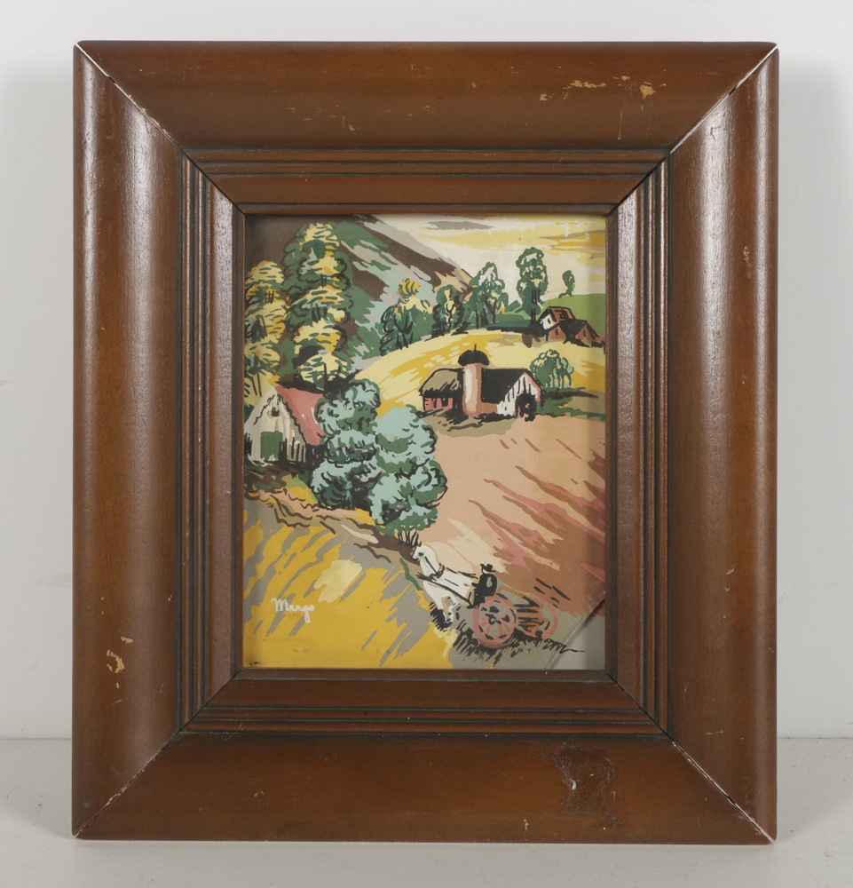 Pair of Margo Alexander Oil Paintings on Paper Landscapes