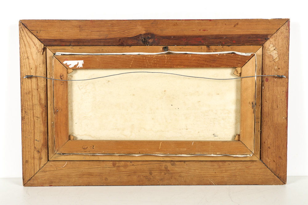 A. Luise Oil Painting on Canvas Village Maritime Scene