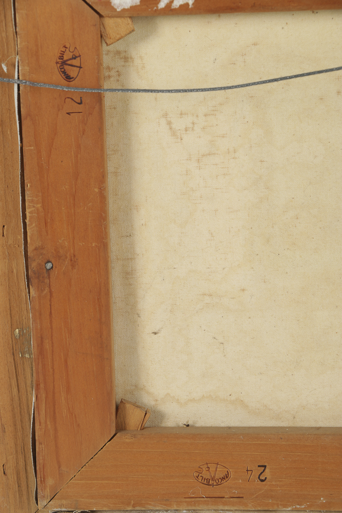 A. Luise Oil Painting on Canvas Village Maritime Scene