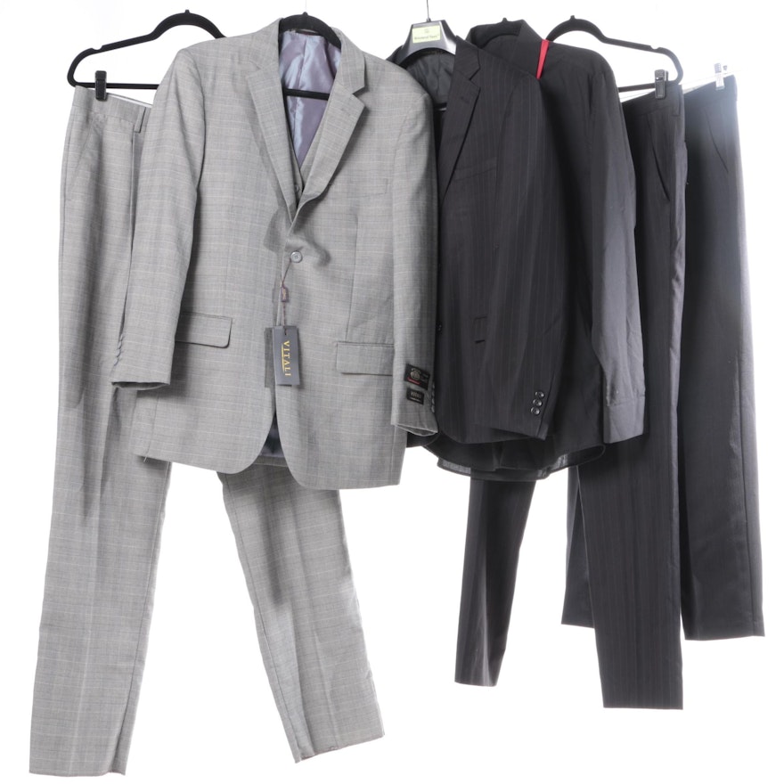 Selection of Men's Three-Piece Suits Featuring Giovanni Testi