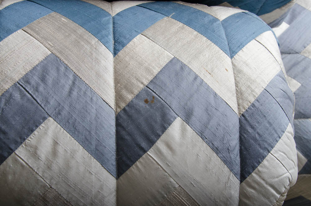 Chaise Lounges With Chevron Upholstery