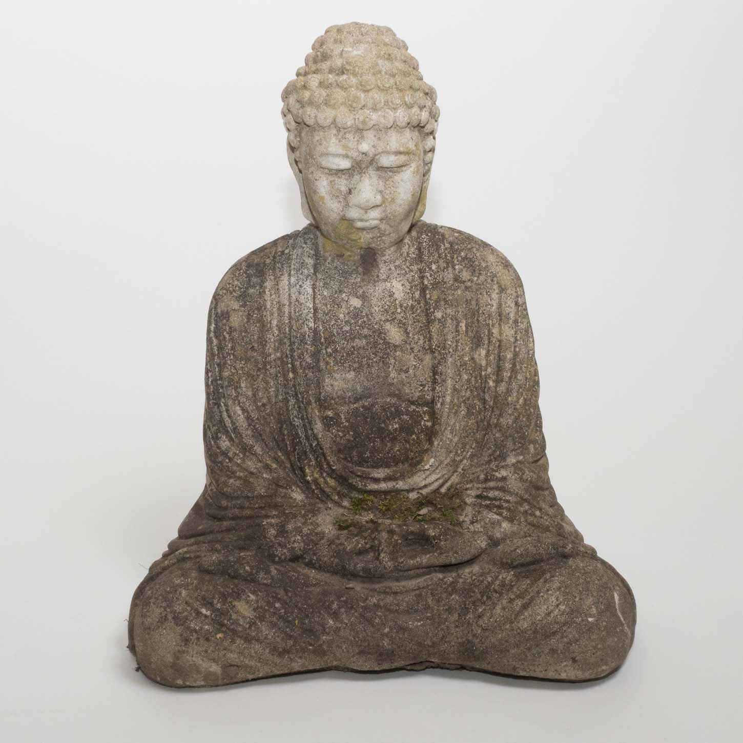 Vintage Cast Stone Buddha