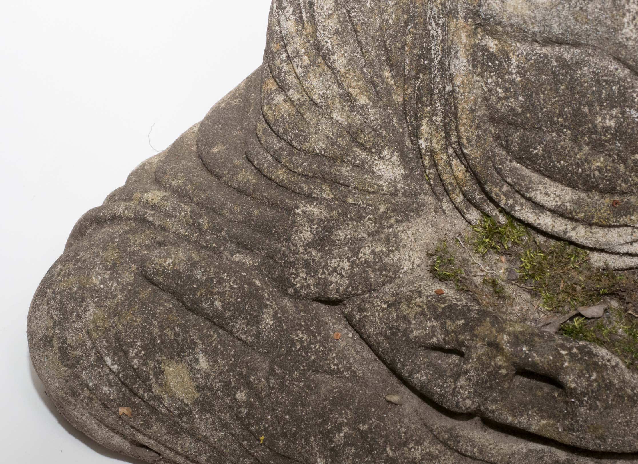 Vintage Cast Stone Buddha