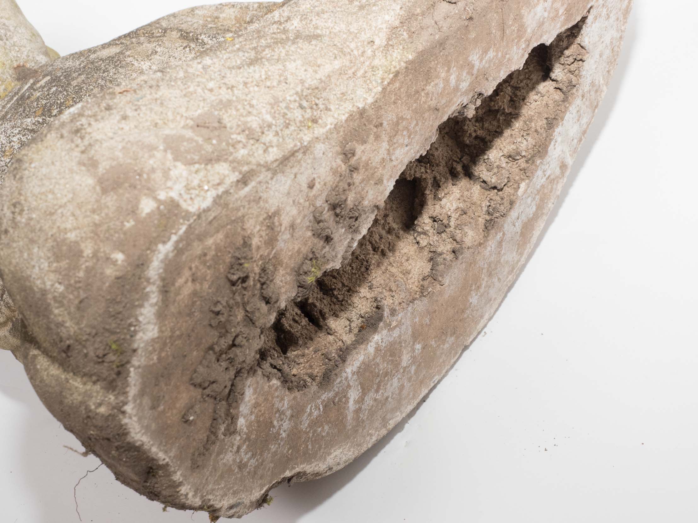 Vintage Cast Stone Buddha