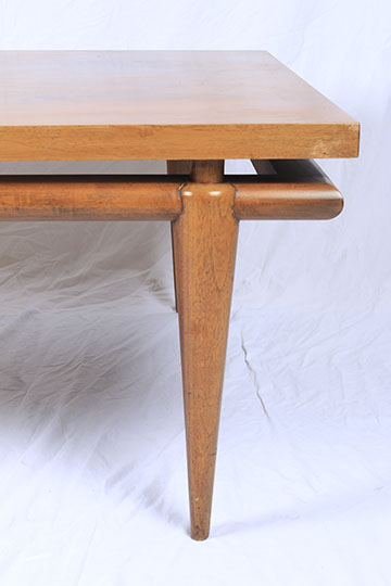 Mid Century Modern John Widdicomb Coffee Table With Marble Inlay