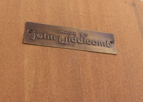 Mid Century Modern John Widdicomb Coffee Table With Marble Inlay