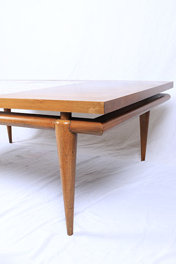 Mid Century Modern John Widdicomb Coffee Table With Marble Inlay