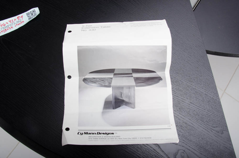 Mid Century Modern Cy Mann Designs X-Ten Dining Table and Chairs