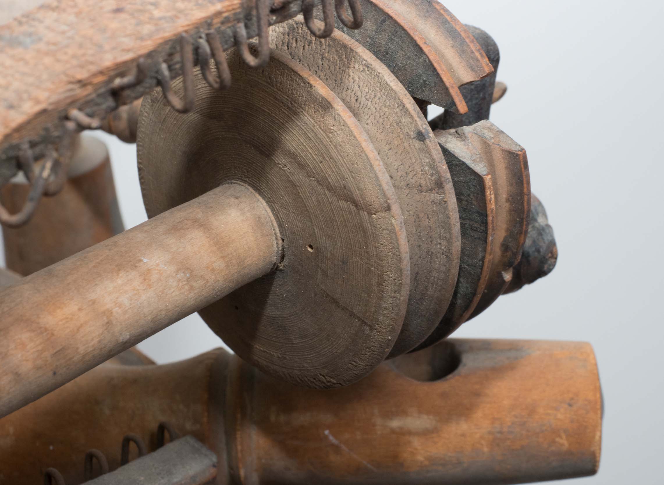 Vintage Wooden Spinning Wheel