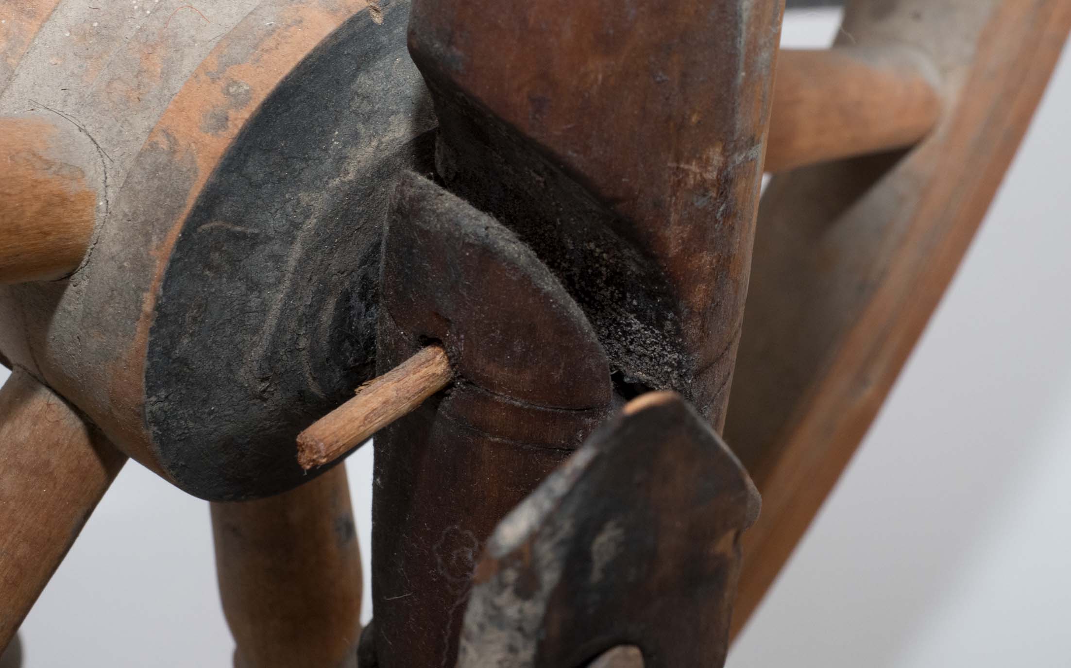 Vintage Wooden Spinning Wheel