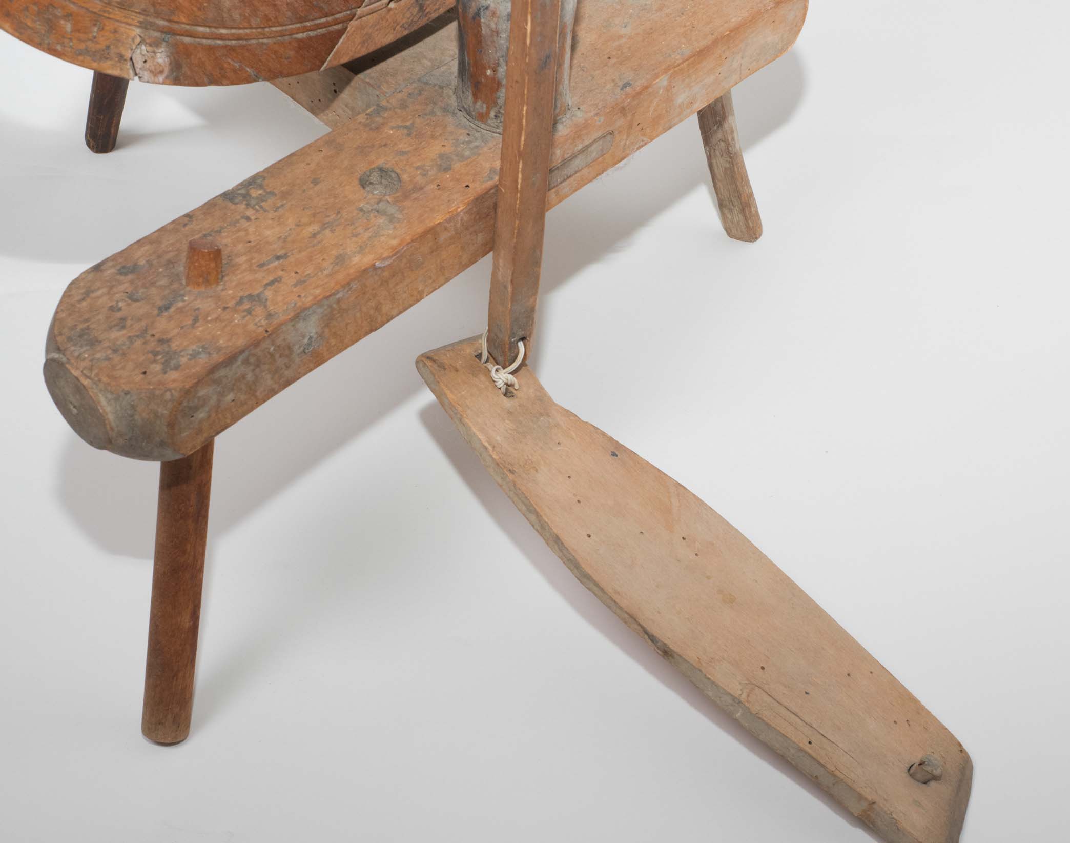 Vintage Wooden Spinning Wheel