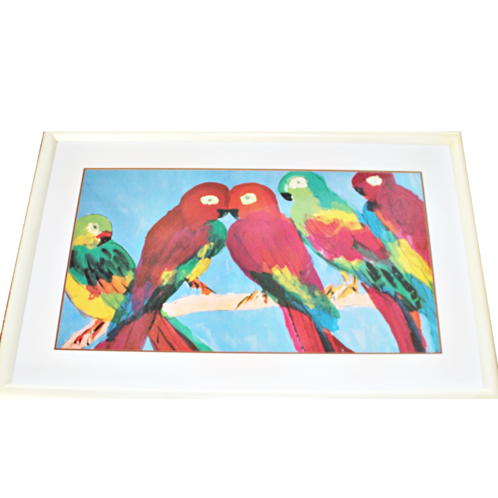 After Walasse Ting Parrot Print