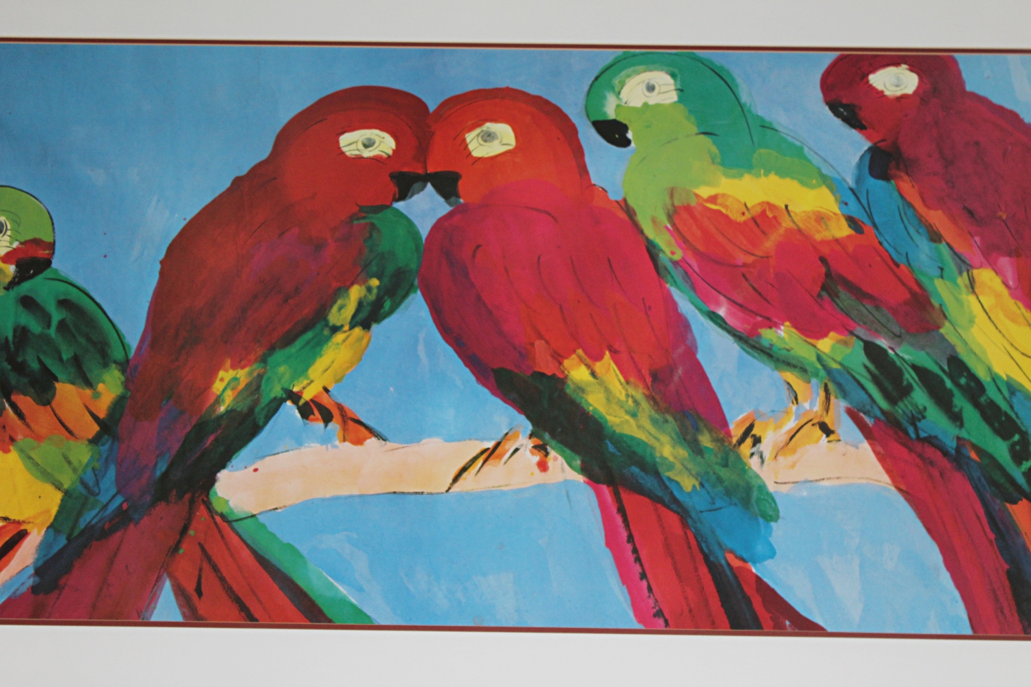 After Walasse Ting Parrot Print