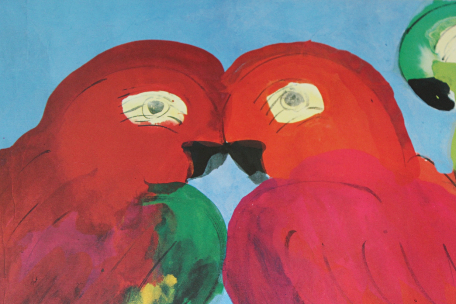 After Walasse Ting Parrot Print