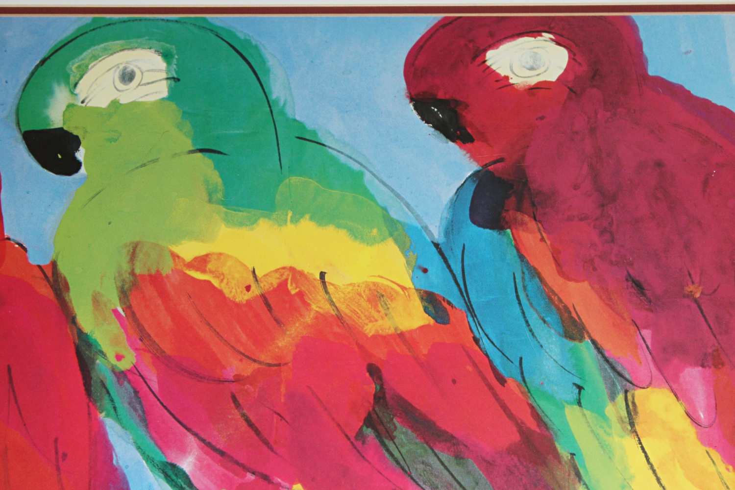 After Walasse Ting Parrot Print