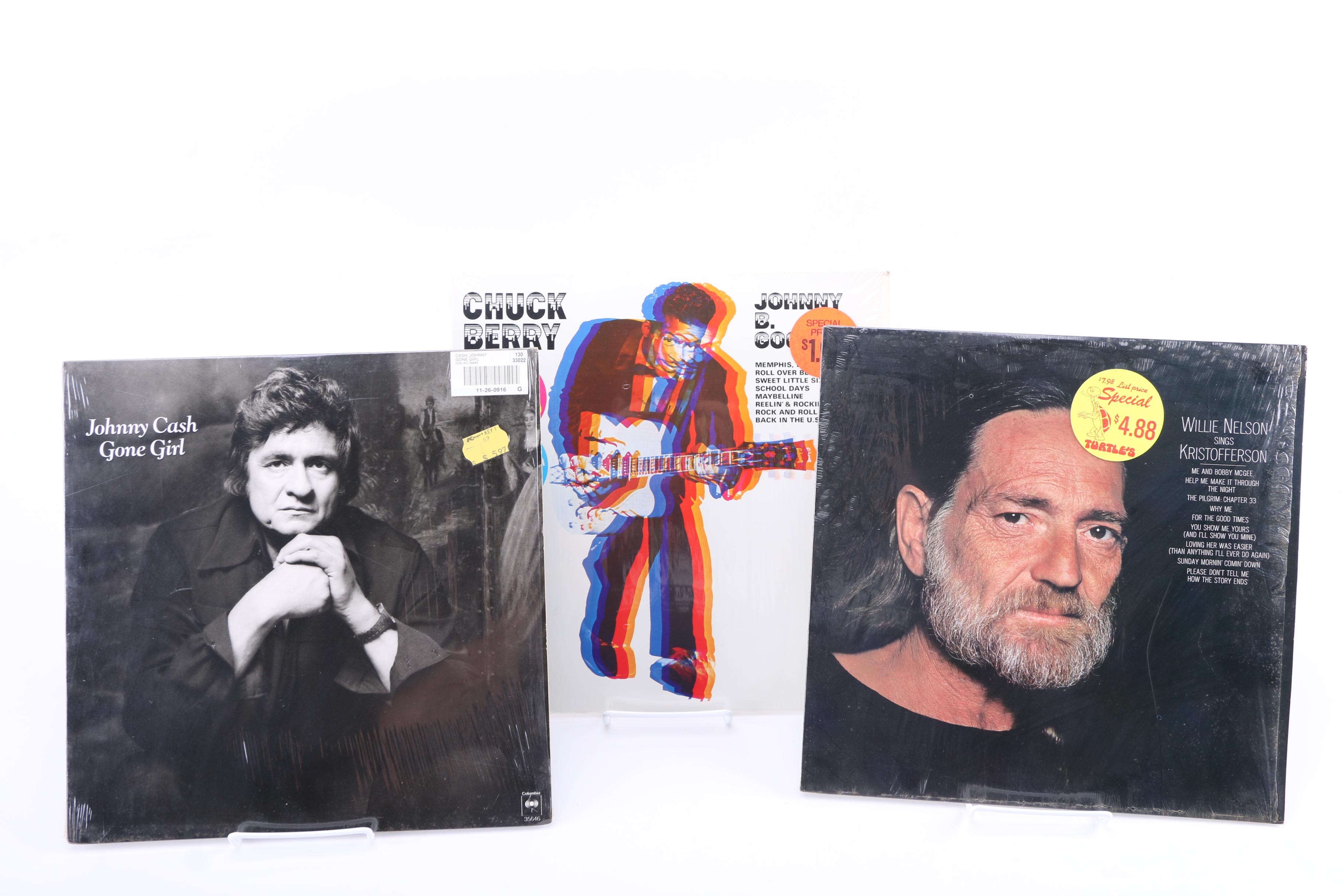 Chuck Berry, Johnny Cash, Willie Nelson and Other Vintage LPs