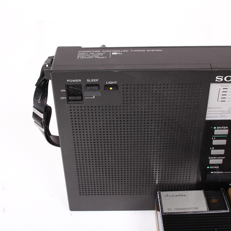 Vintage Sony Receiver and Three Juliette Radios