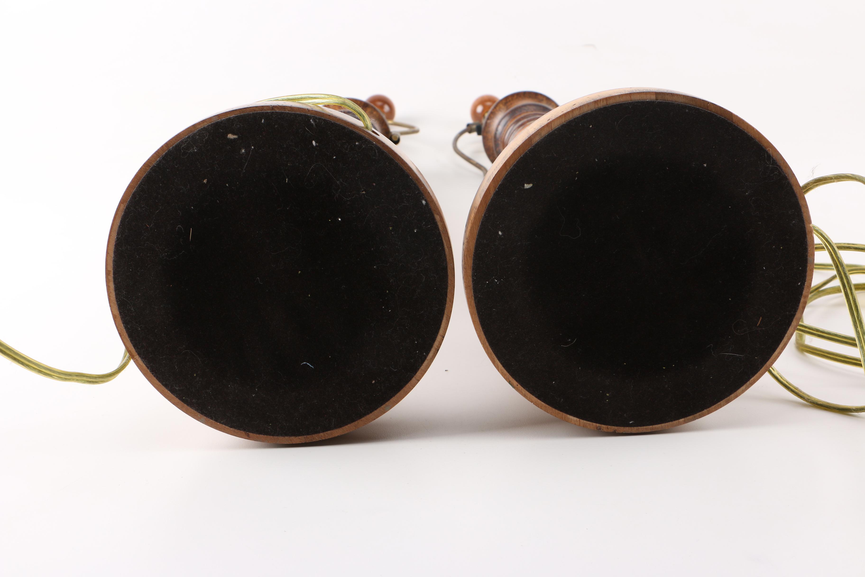 Vintage Wooden Table Lamps