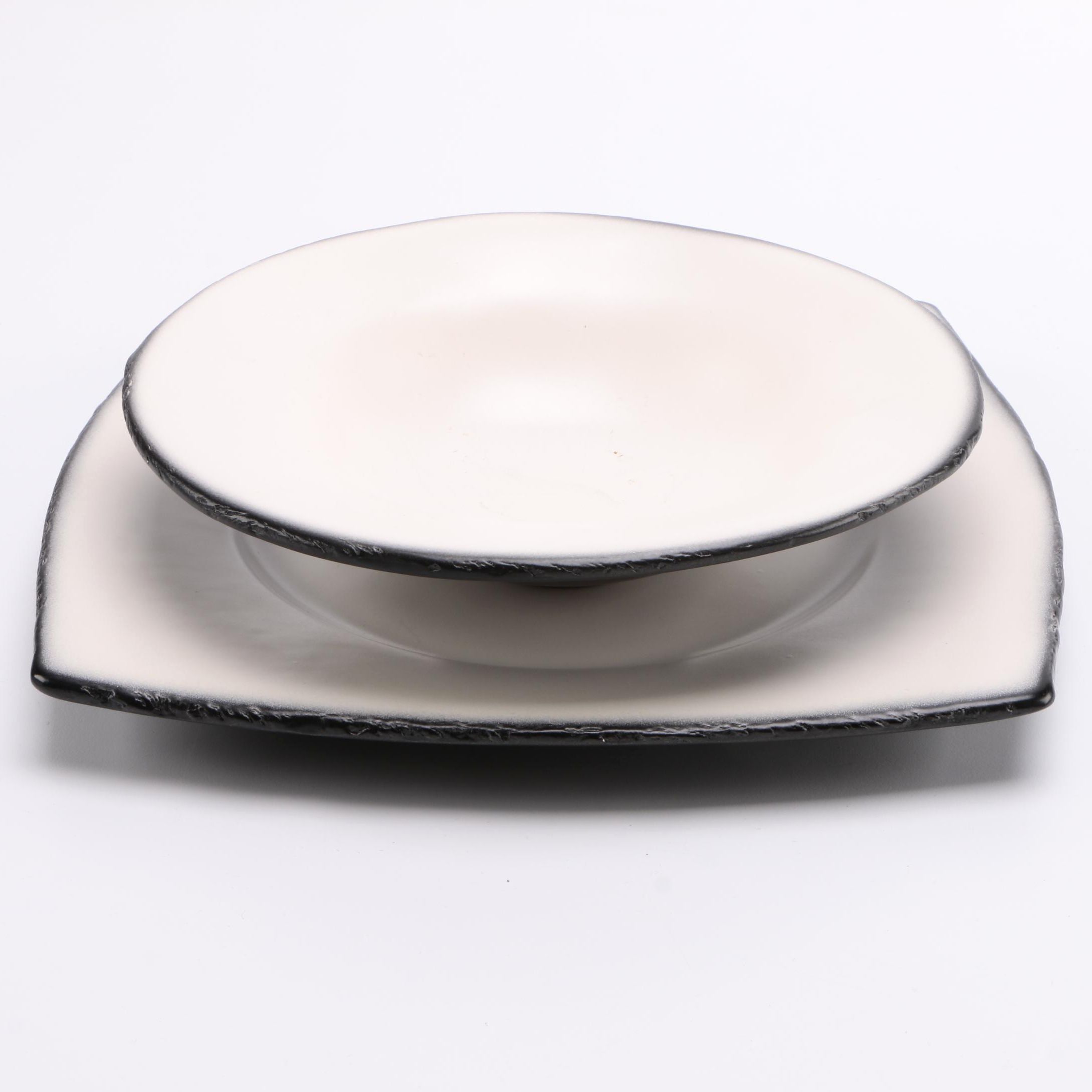 Ceramic Pasta Bowl and Underplate