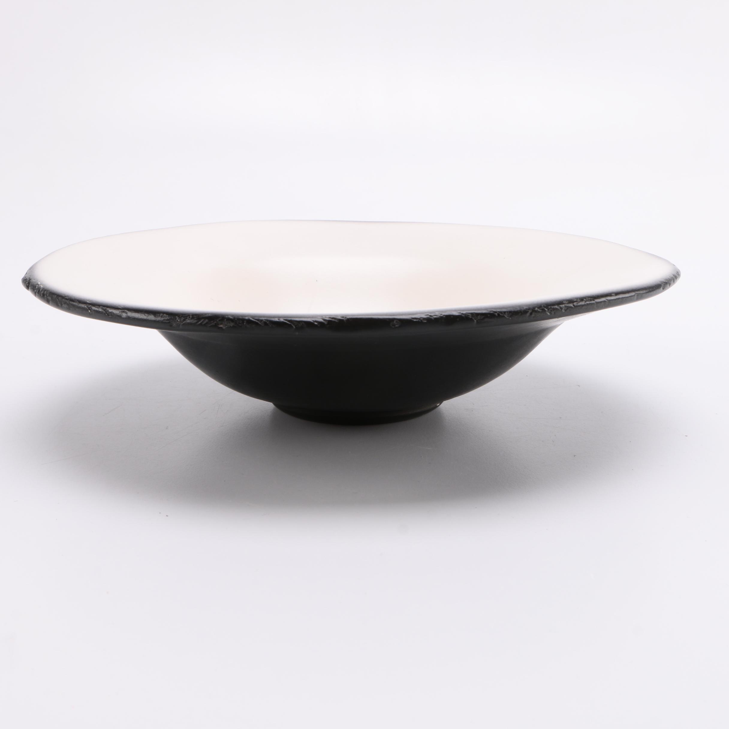 Ceramic Pasta Bowl and Underplate