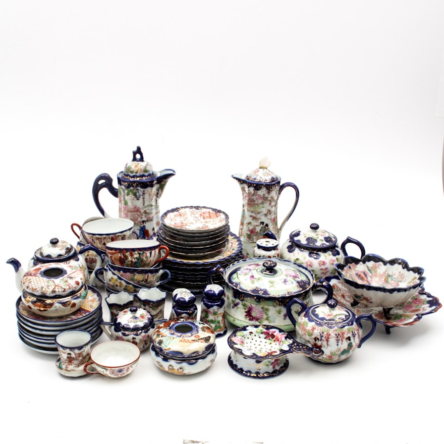Generous Collection of Japanese Porcelain Tableware