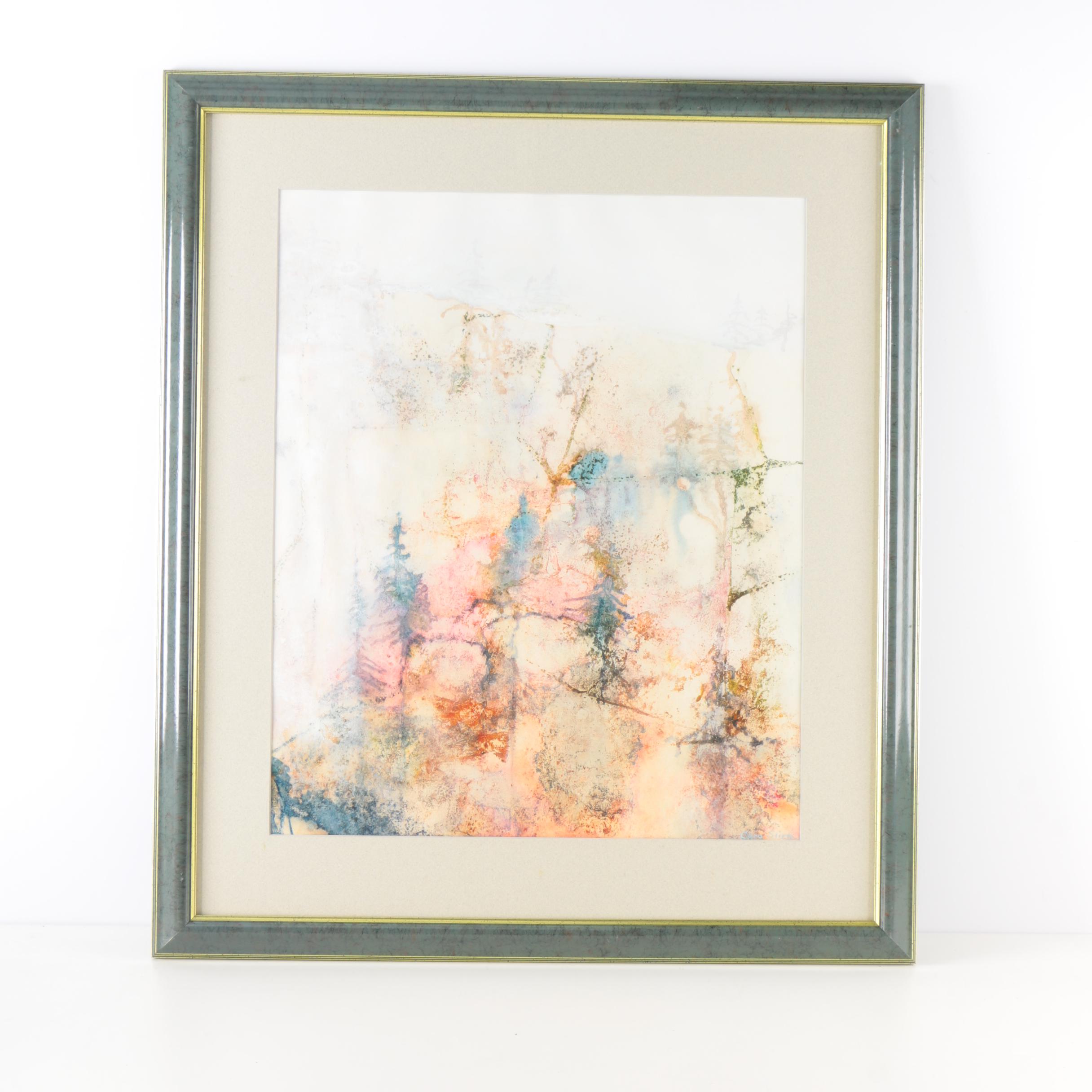 Cara Stirn Mixed Media Abstract Landscape