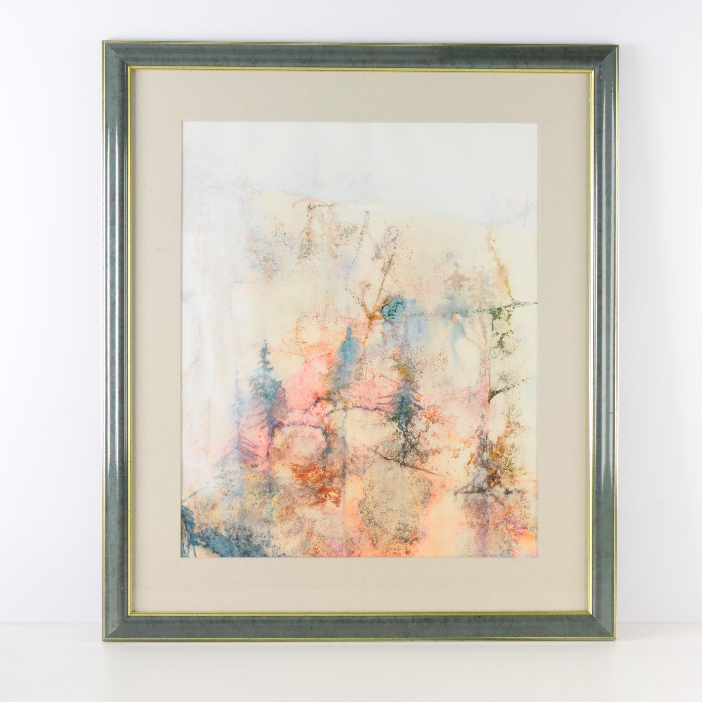 Cara Stirn Mixed Media Abstract Landscape