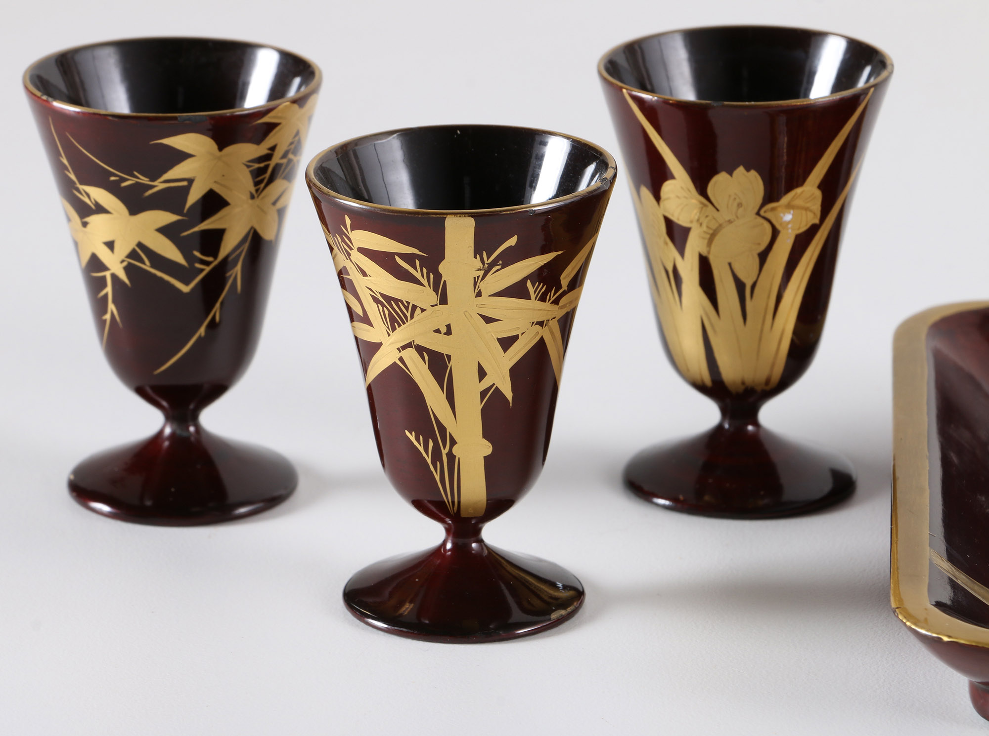Black and Gilded Lacquerware
