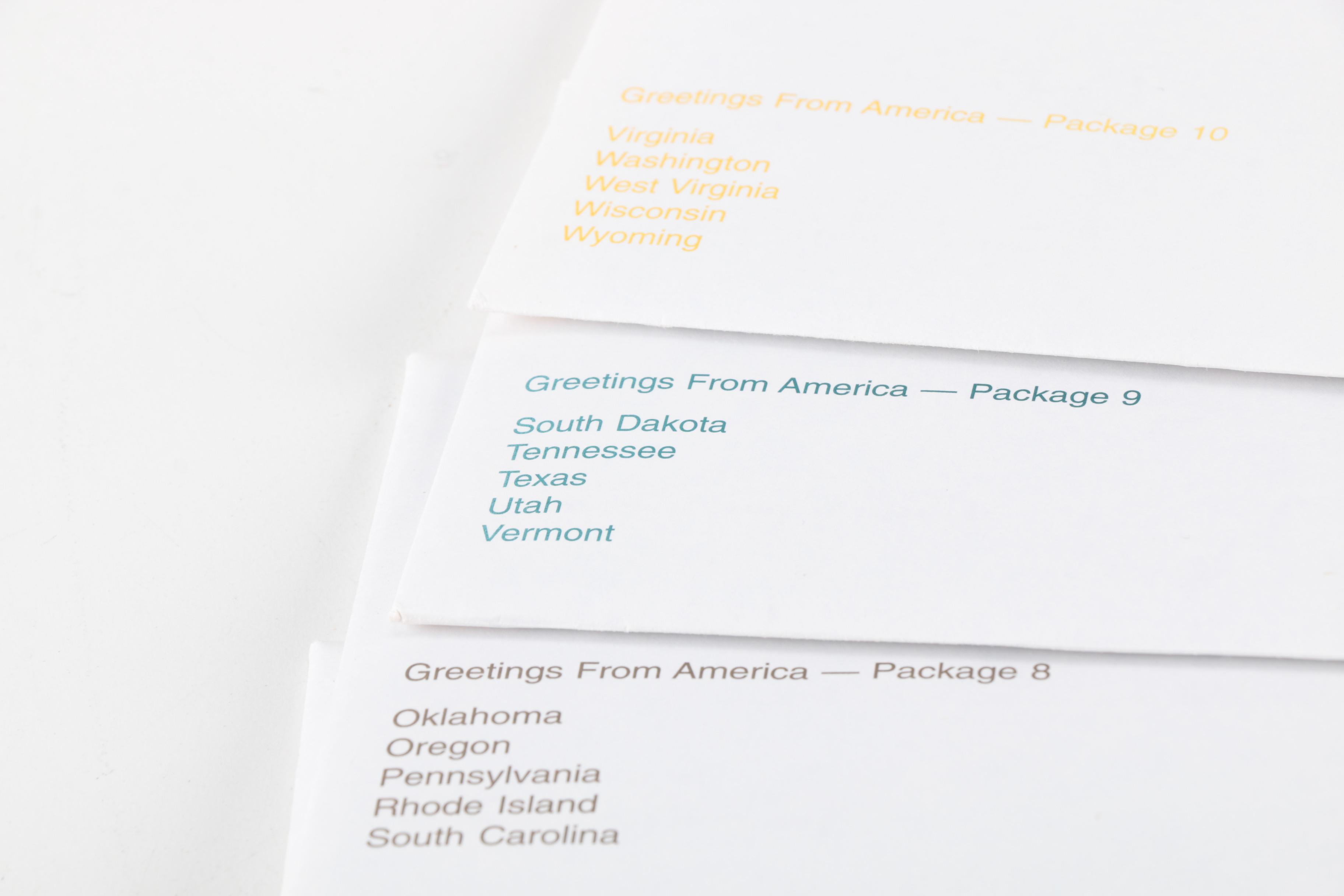 2002 "Greetings From America" Official First Day Cover Collection