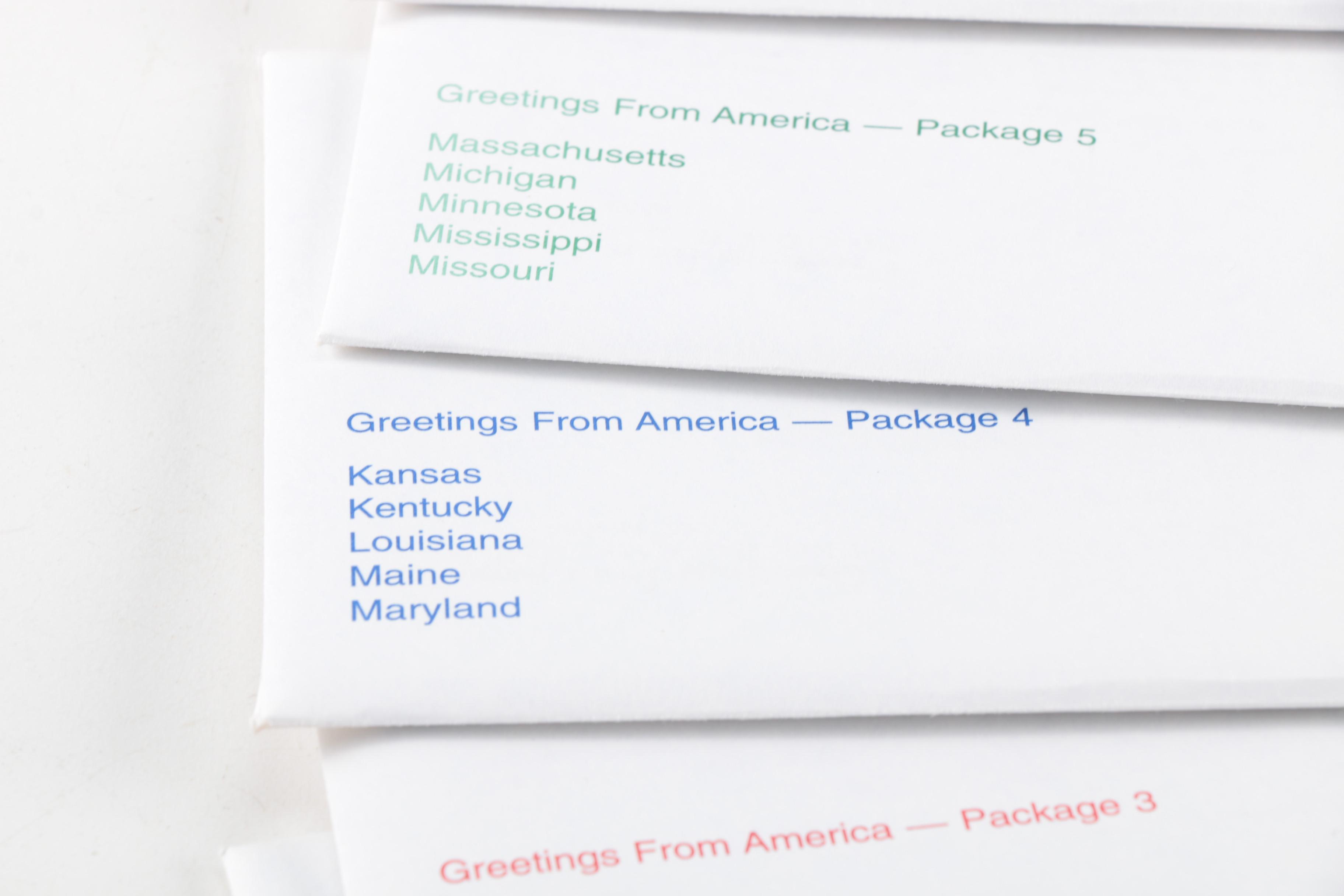 2002 "Greetings From America" Official First Day Cover Collection