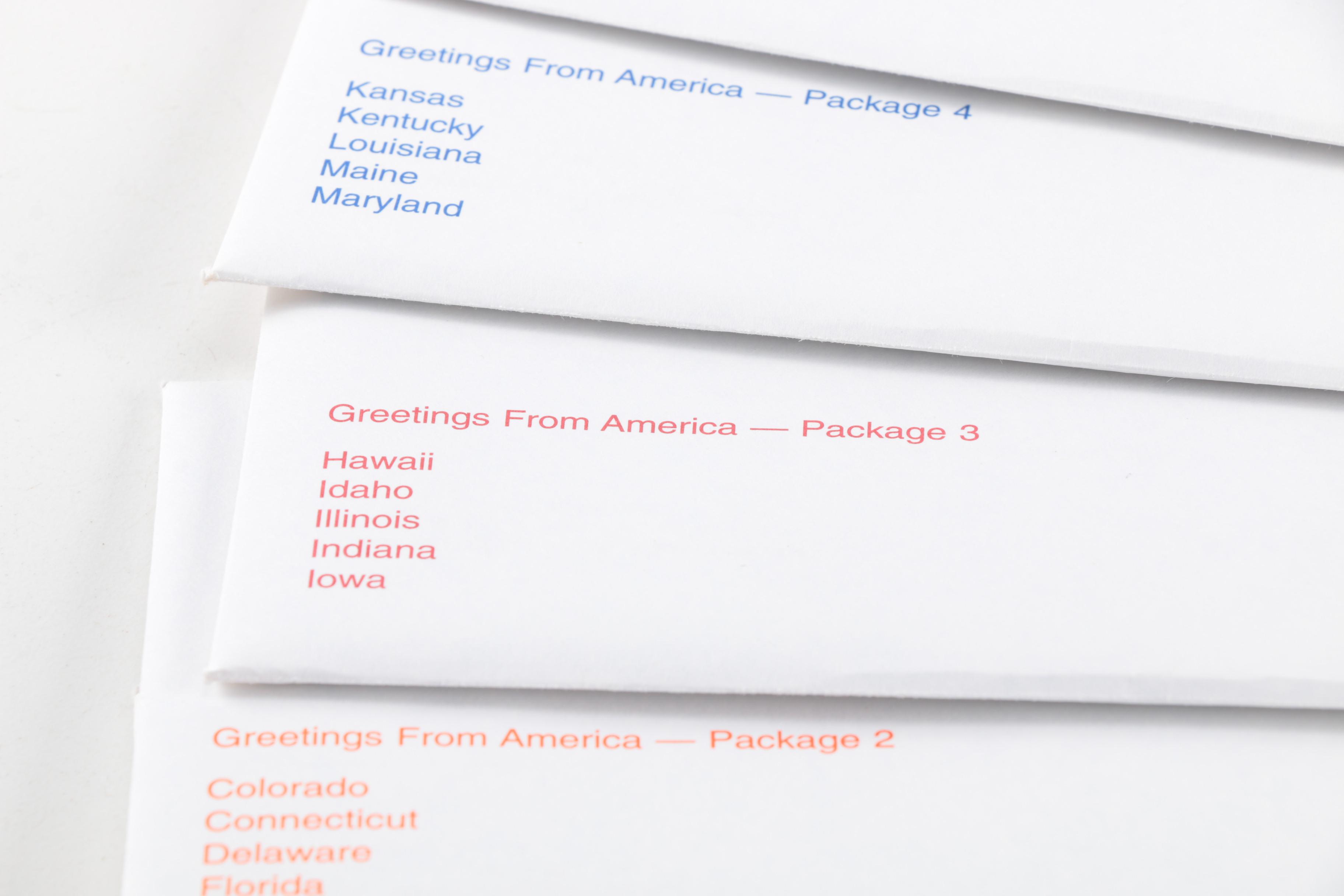 2002 "Greetings From America" Official First Day Cover Collection