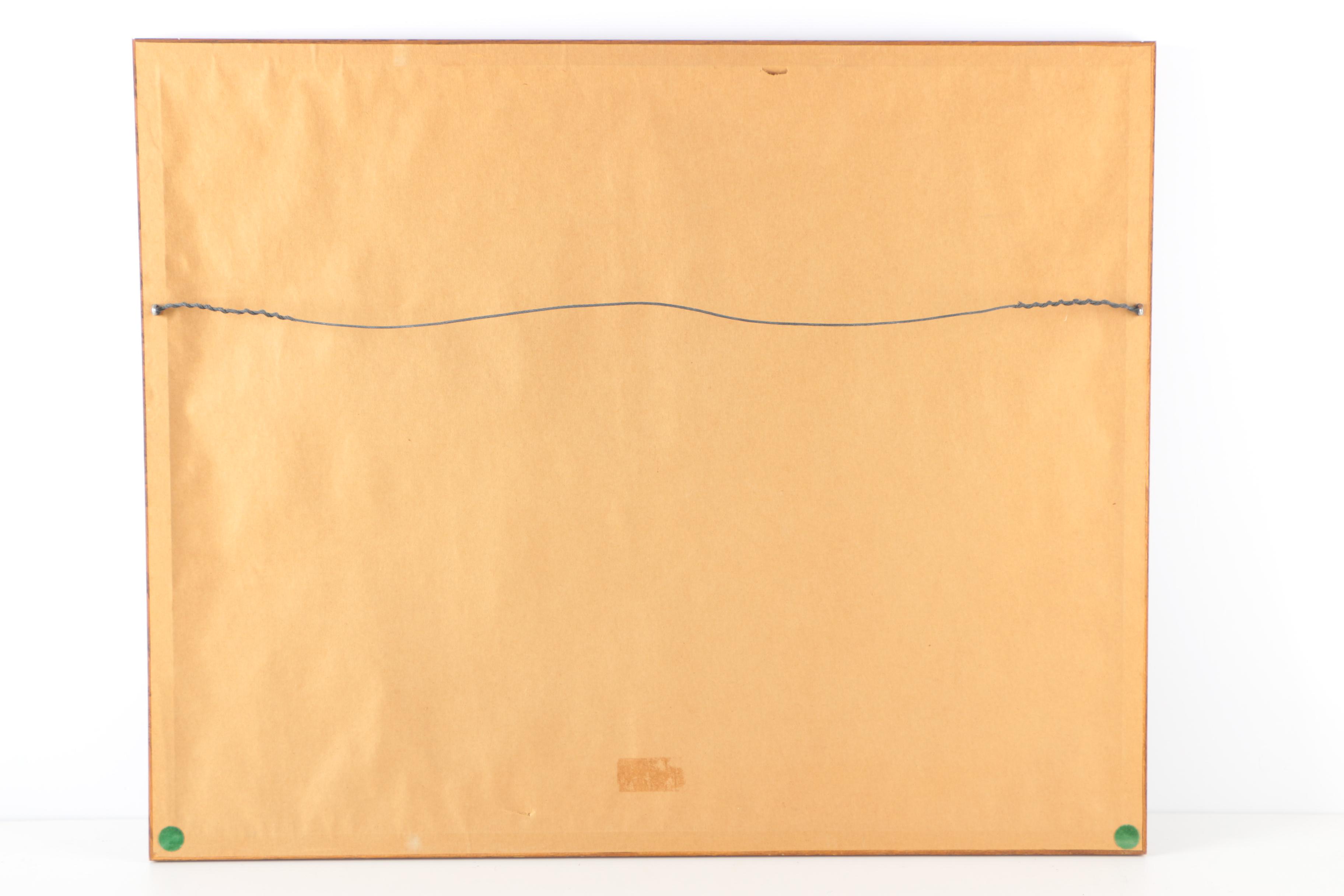 William Neill Offset Lithograph of a Desert Landscape