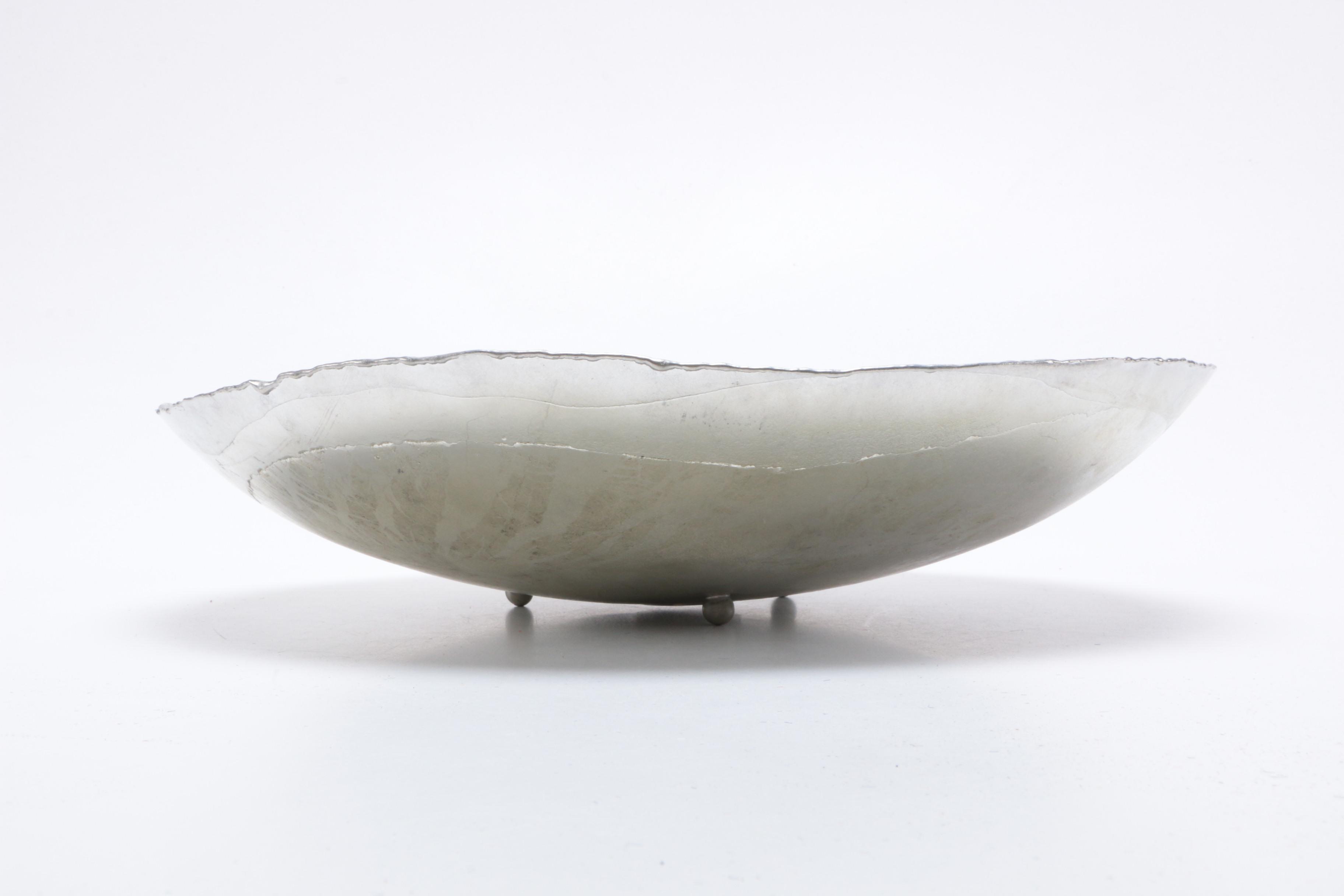 Vintage Ron Kusins Pewter Decorative Bowl