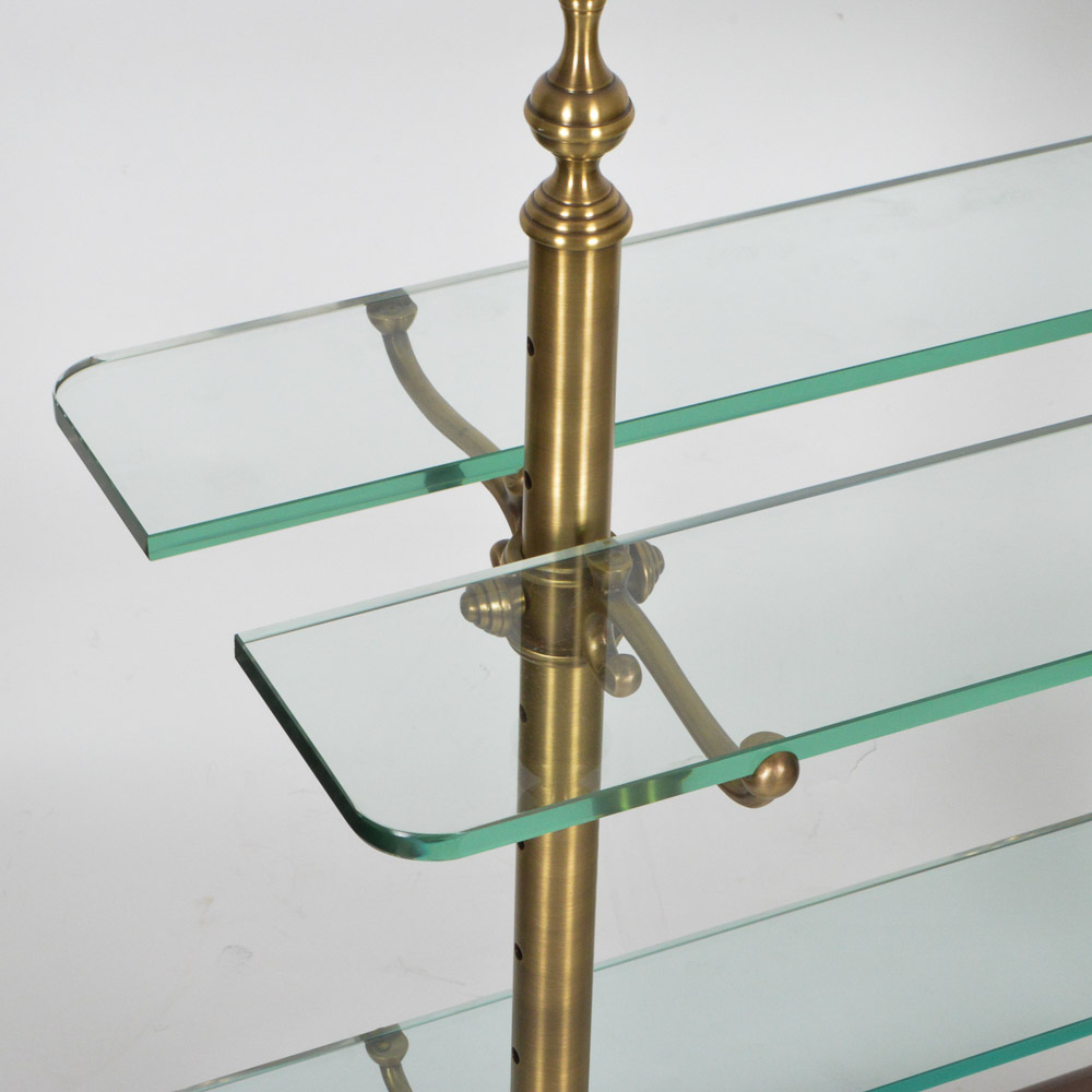 Brass and Glass Patisserie Serving Stand