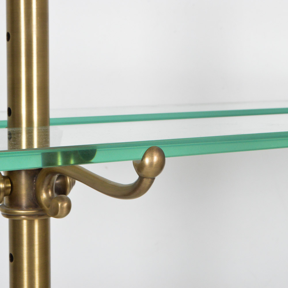 Brass and Glass Patisserie Serving Stand