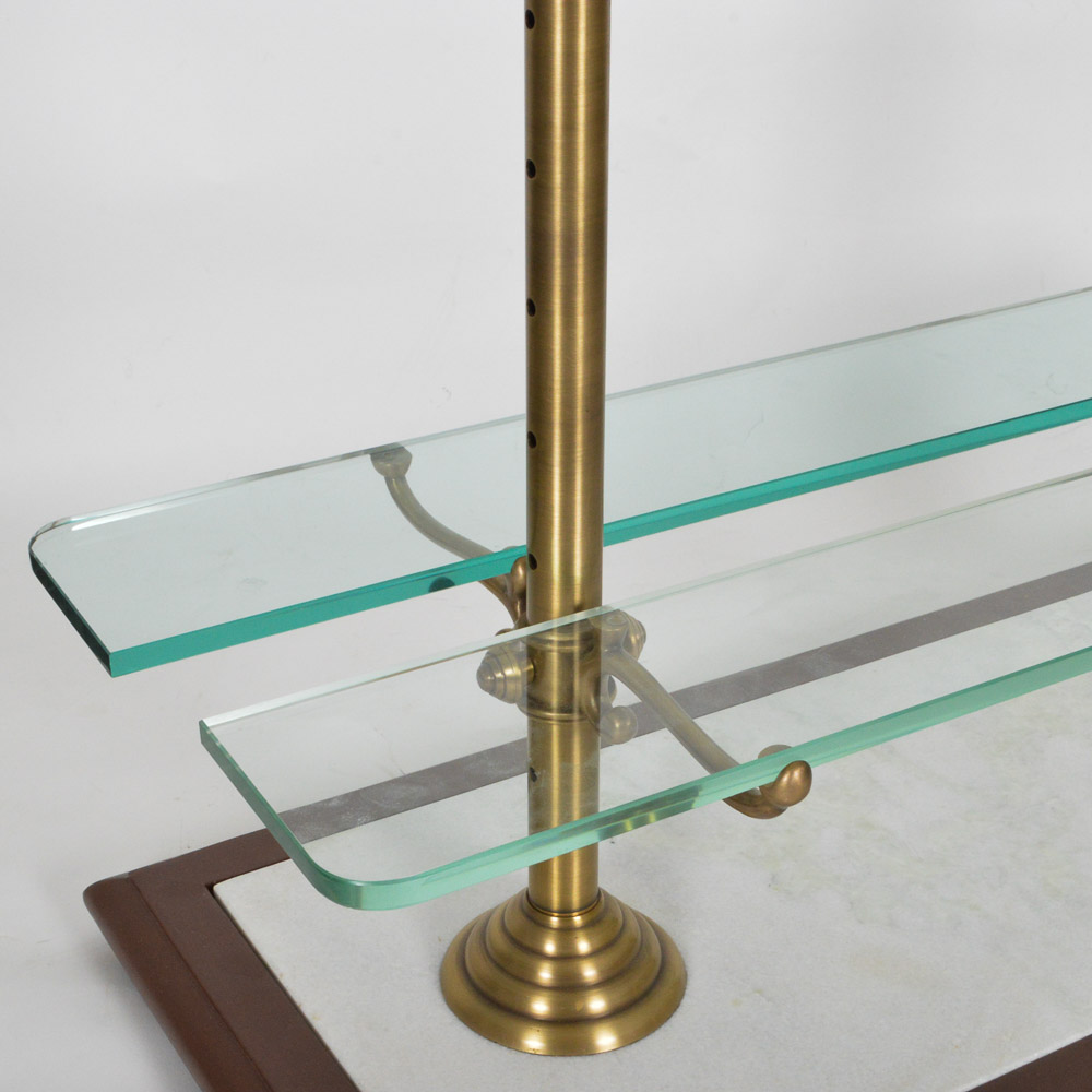 Brass and Glass Patisserie Serving Stand