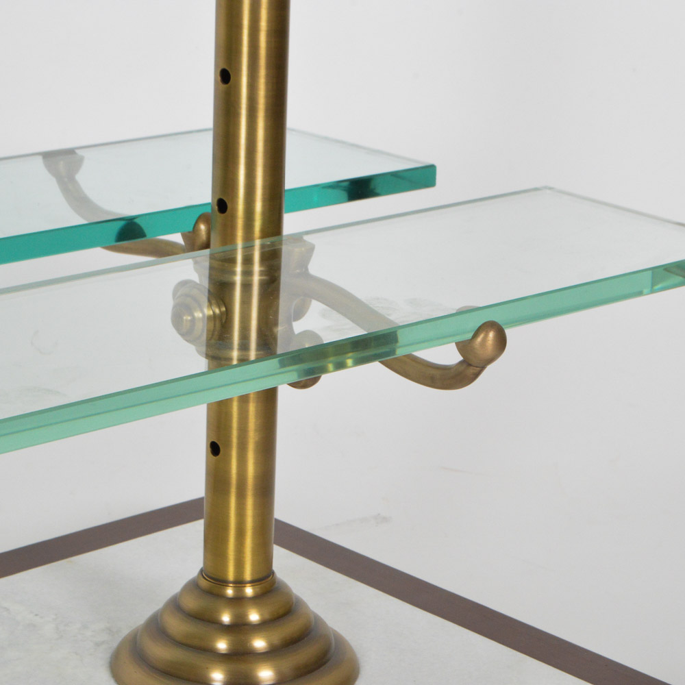 Brass and Glass Patisserie Serving Stand