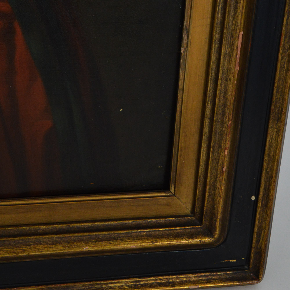 Antique Oil Painting on Canvas of a Turkish Woman