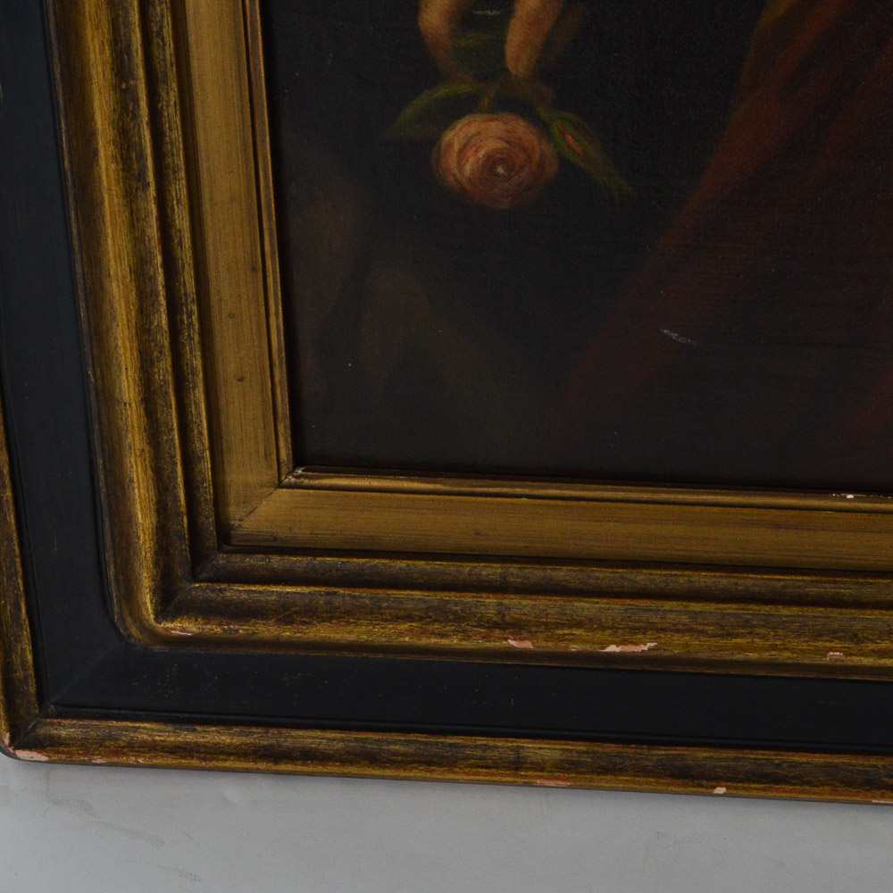 Antique Oil Painting on Canvas of a Turkish Woman