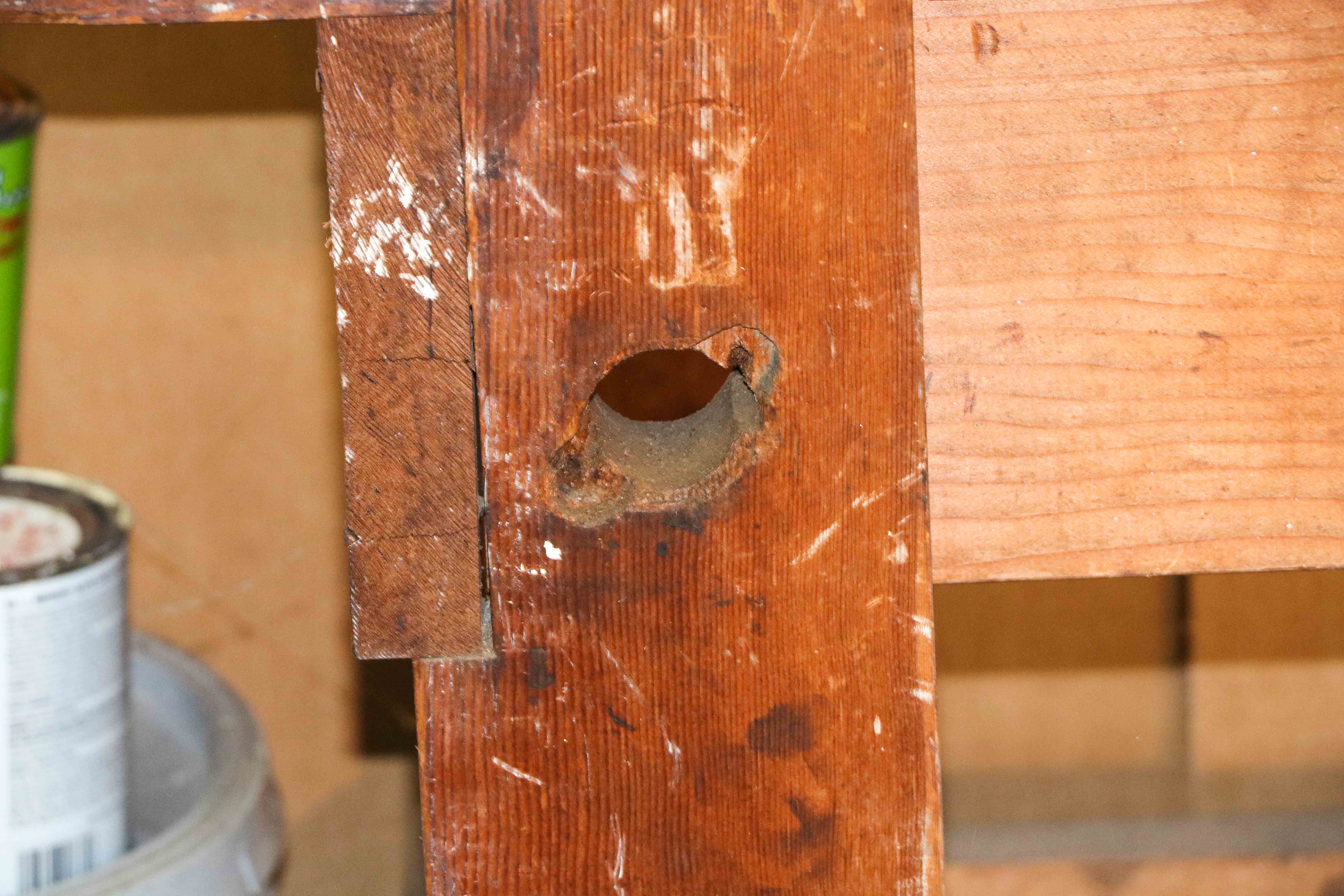 Vintage Pine Shop Work Table