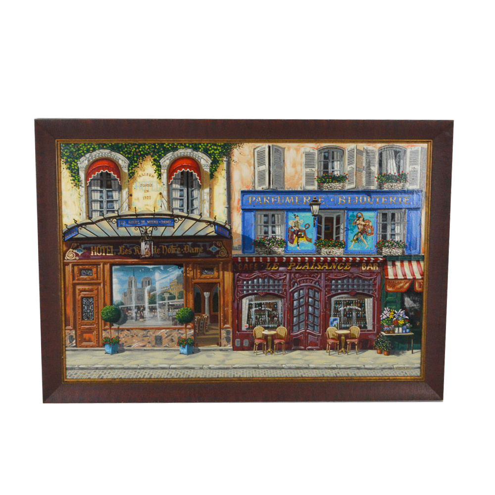 Liudmila Kondakova Serigraph on Canvas "Les Rives de Notre Dame"