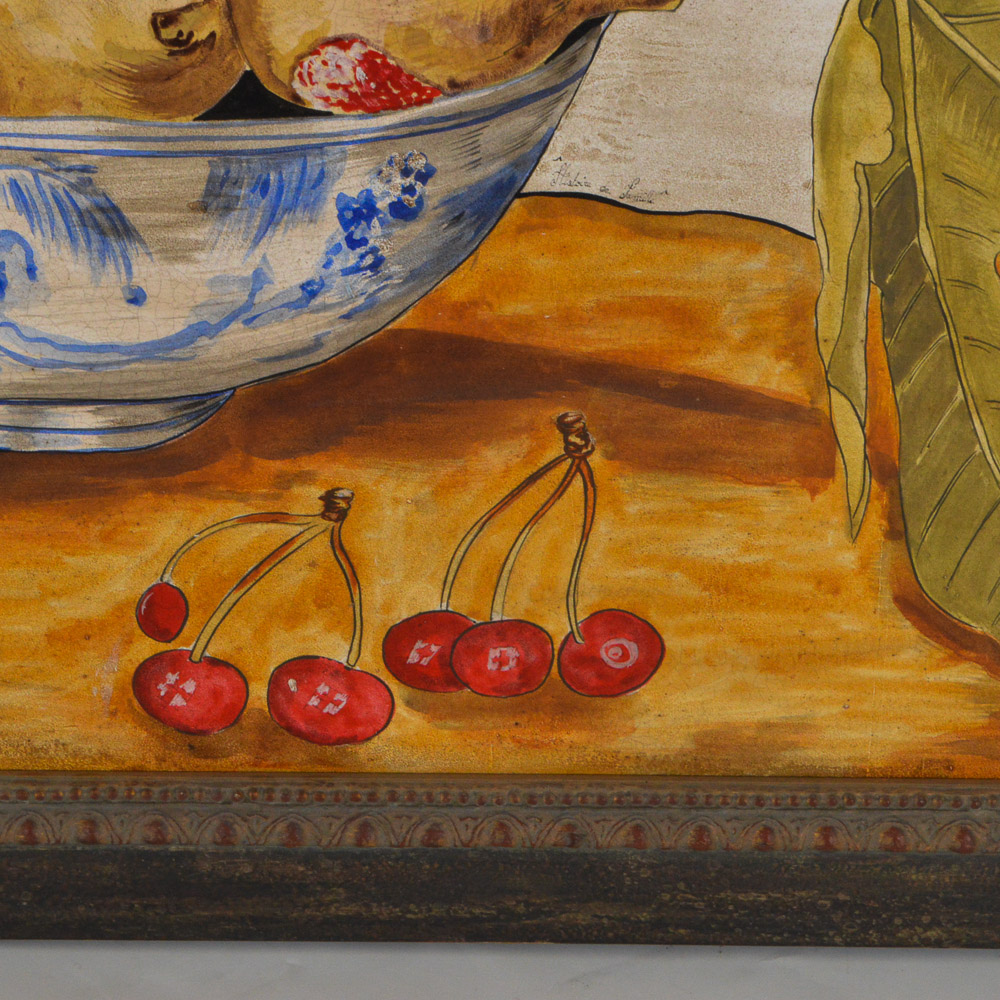 Framed Offset Lithograph of a Still Life